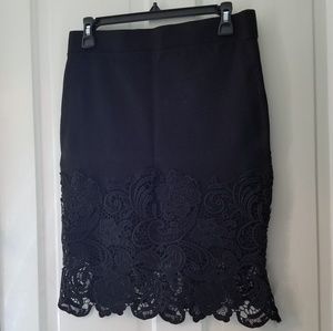 Haute Monde Skirt with Lace Accent